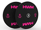 Par Bumper Plates Pink Color 5kg | HWM® - Miniatura 3