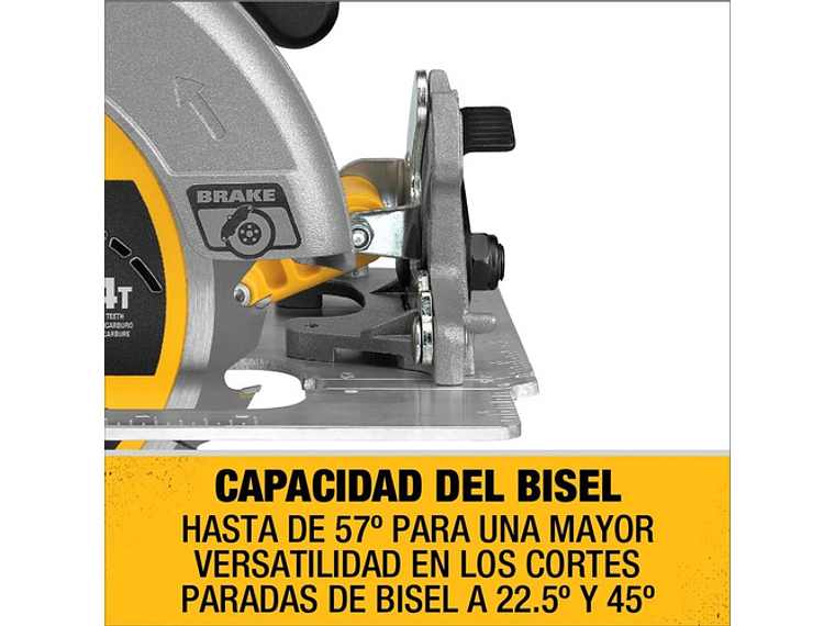 SIERRA DEWALT CIRCULAR 7 1/4 20 V XR DCS570B SIN BATERIAS METAL 6