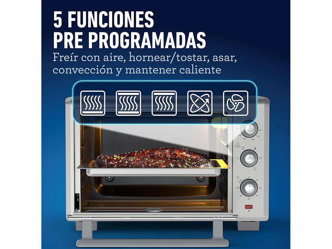 HORNO CON FREIDORA DE AIRE OSTER DE 35 LT TSSTTVLS35 3