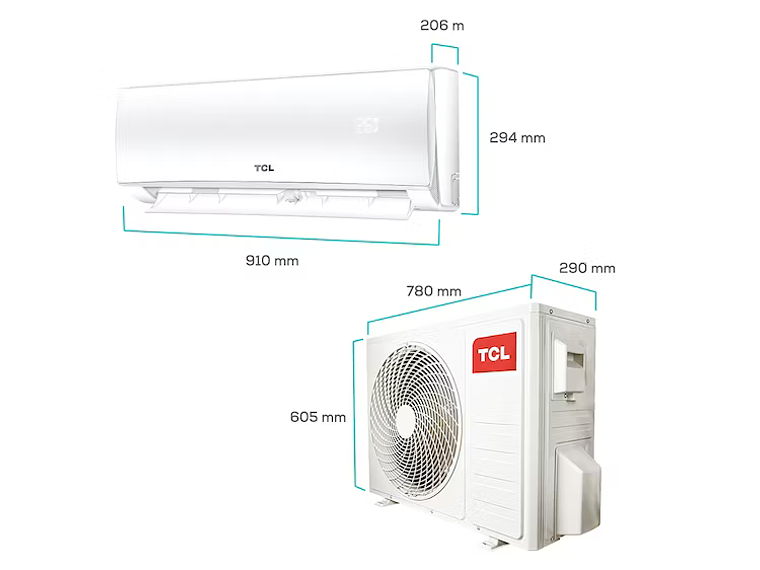 AIRE ACONDICIONADO FRIO-CALOR SPLIT TCL 18000 BTU 4EN1 3