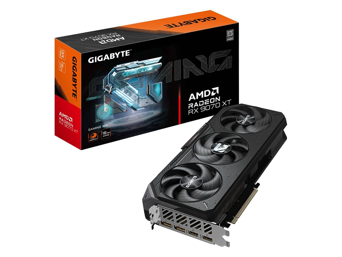 TARJETA DE VIDEO GIGABYTE RADEON RX 9070 XT GAMING OC 16GB 1