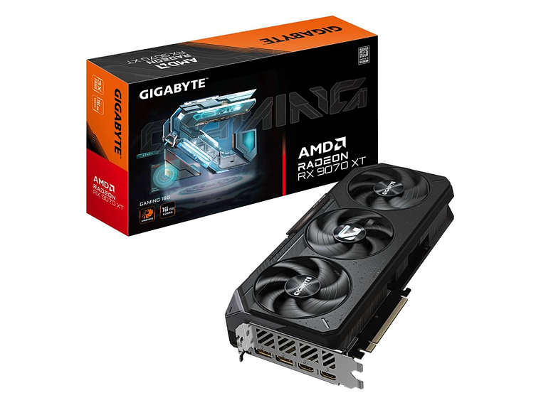 TARJETA DE VIDEO GIGABYTE RADEON RX 9070 XT GAMING OC 16GB 1