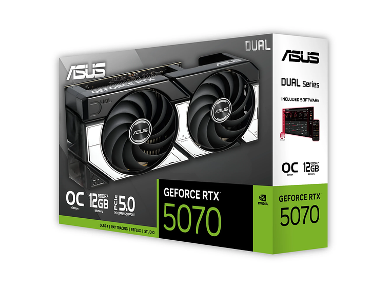 TARJETA DE VIDEO ASUS RTX 5070 12GB OC EDITION DUAL PCIE 5.0 1