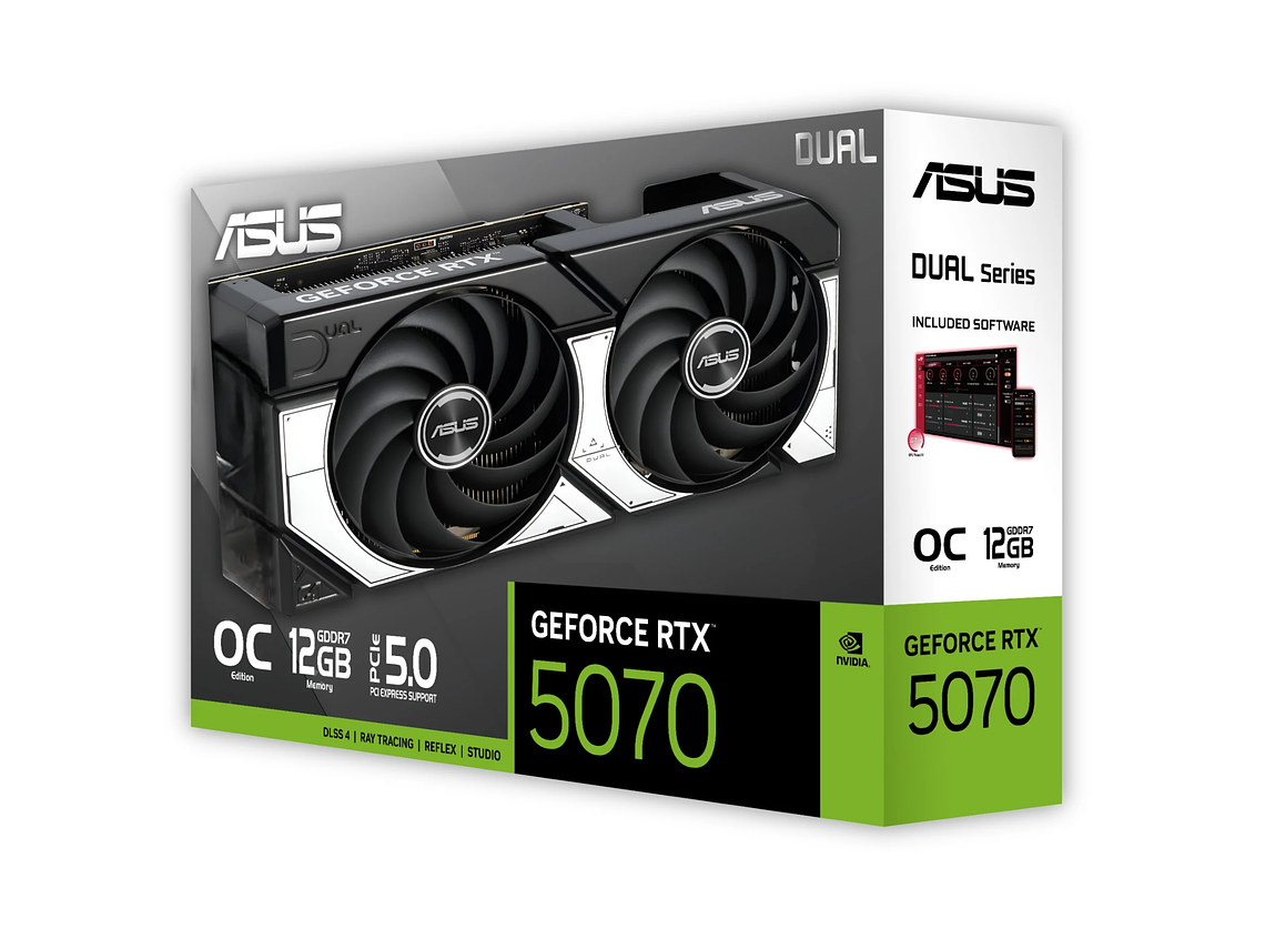 TARJETA DE VIDEO ASUS RTX 5070 12GB OC EDITION DUAL PCIE 5.0 1