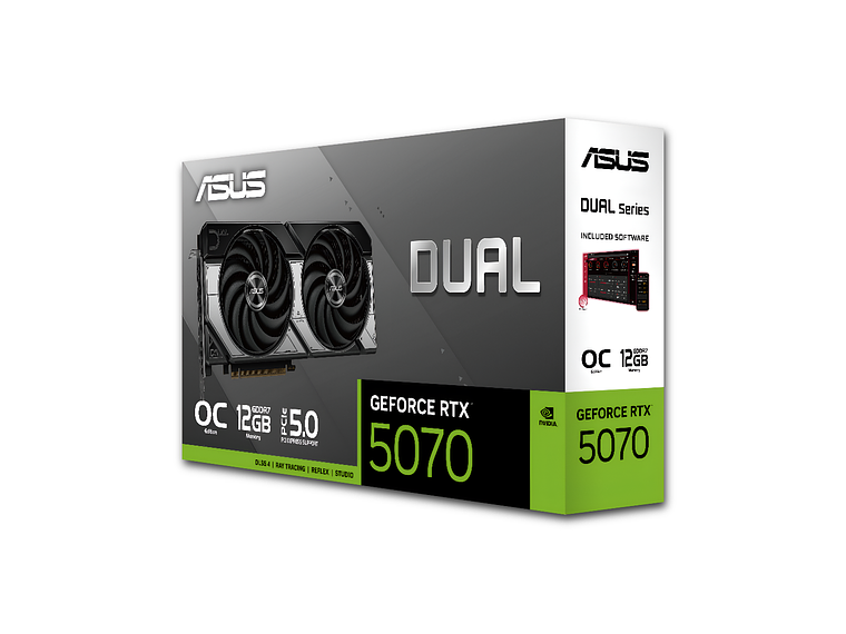 TARJETA DE VIDEO ASUS RTX 5070 12GB OC EDITION DUAL PCIE 5.0 2