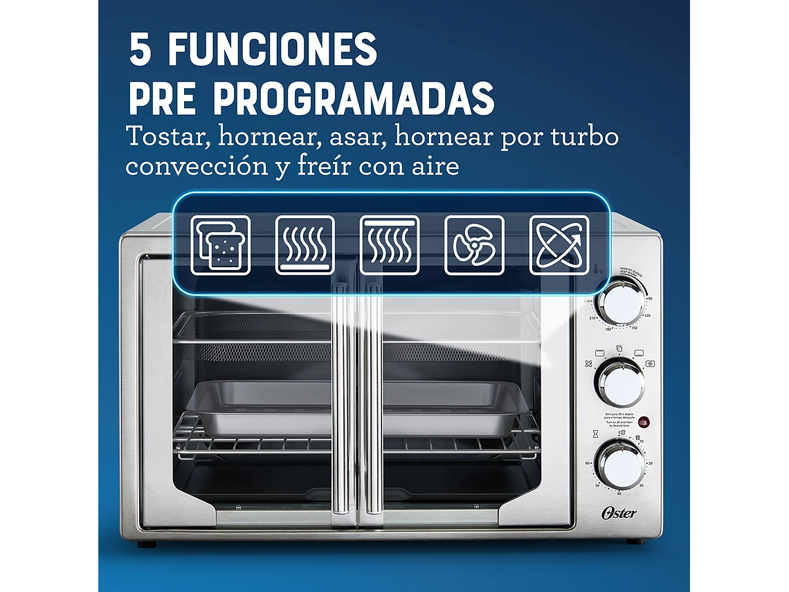 HORNO OSTER® CON FREIDORA DE AIRE Y ANTIADHERENTE TSSTTVFDMAFNS 6