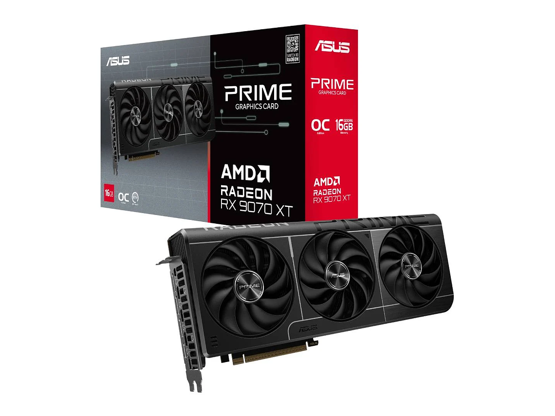 TARJETA DE VIDEO ASUS PRIME RX 9070XT OC 16GB 1