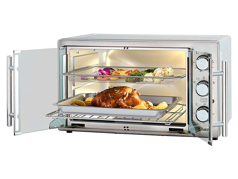 HORNO ELÉCTRICO OSTER 42 L TSSTTVFDMAFNS-052 CON FREIDORA DE AIRE ® PUERTAS ESTILO FRANCÉS 1