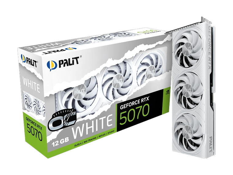 PALIT RTX 5070 WHITE OC 12GB GDDR7 192BIT 3-DP HDMI 3