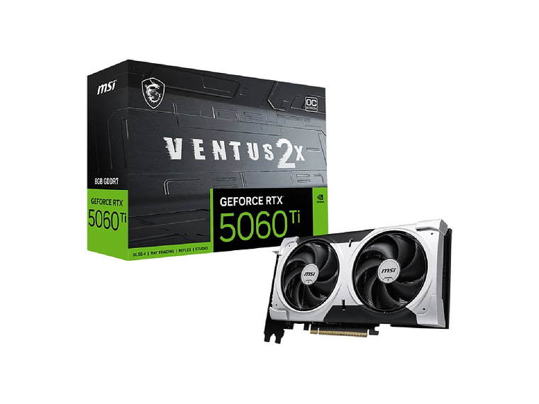  TARJETA DE VIDEO MSI GEFORCE RTX 5060TI 8G VENTUS 2X OC PLUS 1