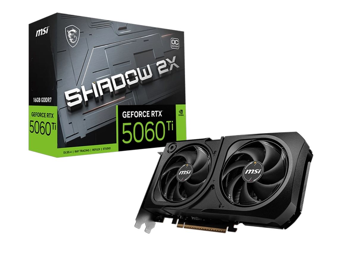 MSI RTX 5060 TI 16G SHADOW 2X OC PLUS 1