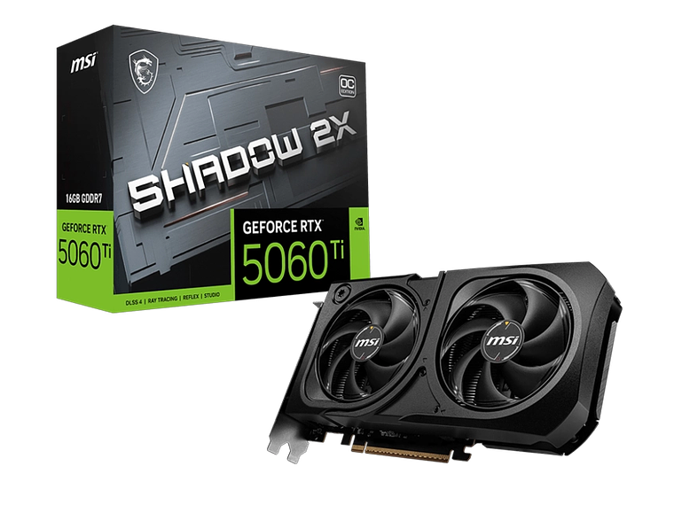 MSI RTX 5060 TI 16G SHADOW 2X OC PLUS 1