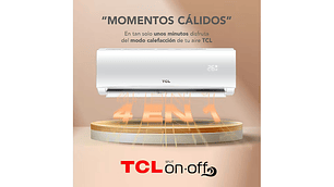 AIRE ACONDICIONADO FRIO-CALOR SPLIT TCL 9000 BTU 4EN1