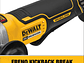 ESMERIL DE CABEZA PLANA DEWALT 5 20 V SIN BATERÍA DCG413FB - Miniatura 4