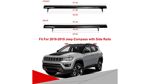 BARRAS PORTAEQUIPAJES OEM JEEP COMPASS NEGRAS 2016 UP