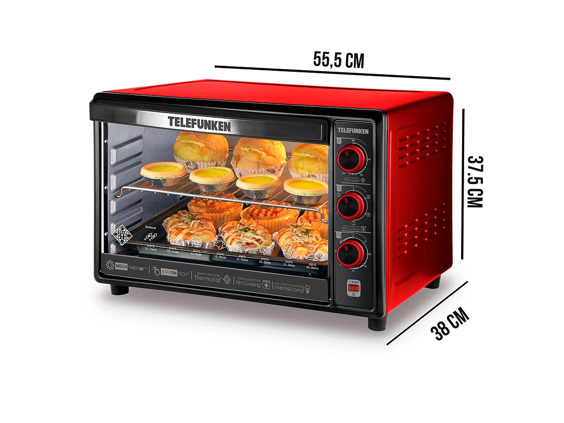 HORNO ELÉCTRICO TELEFUNKEN TF E650C 8