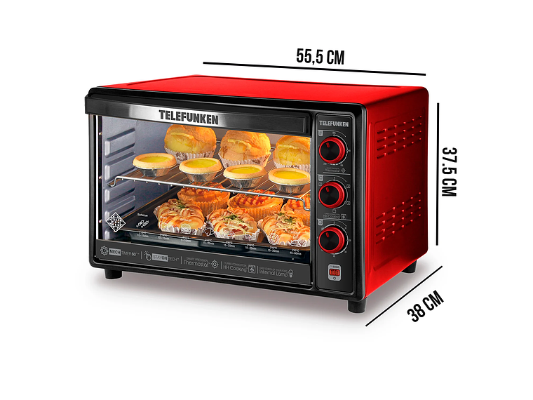 HORNO ELÉCTRICO TELEFUNKEN TF E650C 8
