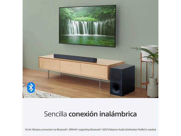 SOUNDBAR DE 2.1 CANALES CON SUBWOOFER INALÁMBRICO HT-S400 3