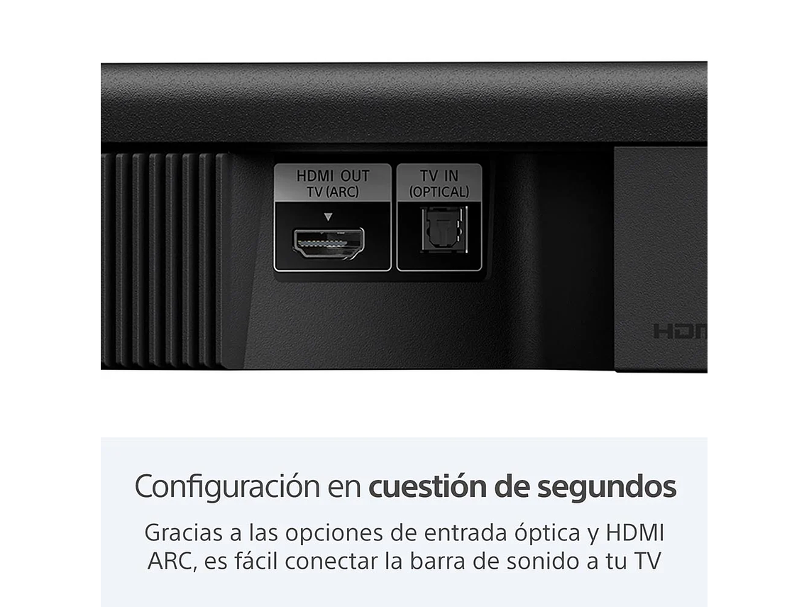 SOUNDBAR DE 2.1 CANALES CON SUBWOOFER INALÁMBRICO HT-S400 5