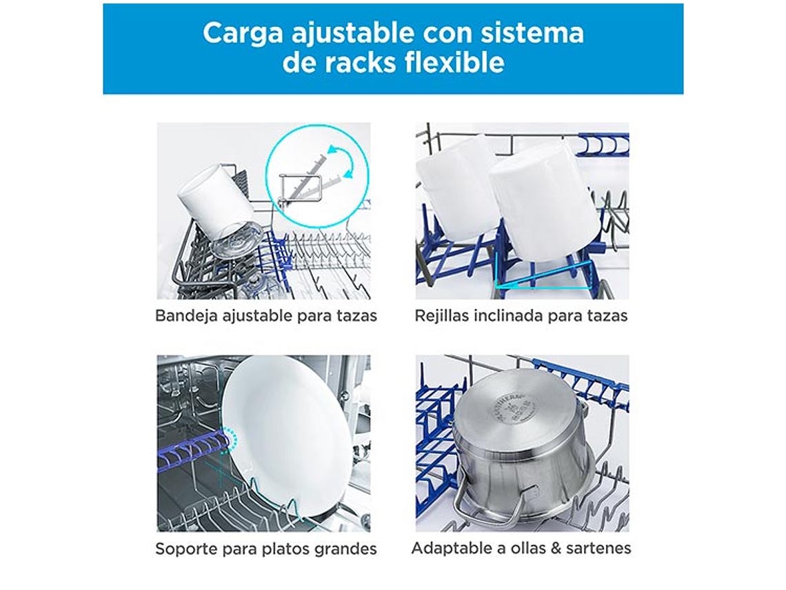 LAVAVAJILLAS MIDEA 6 CUBIERTOS FREESTANDING MDWTF0602MS 7
