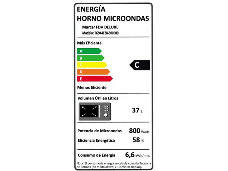 MICROONDAS FDV DELUXE COMBI PRESTIGE 5