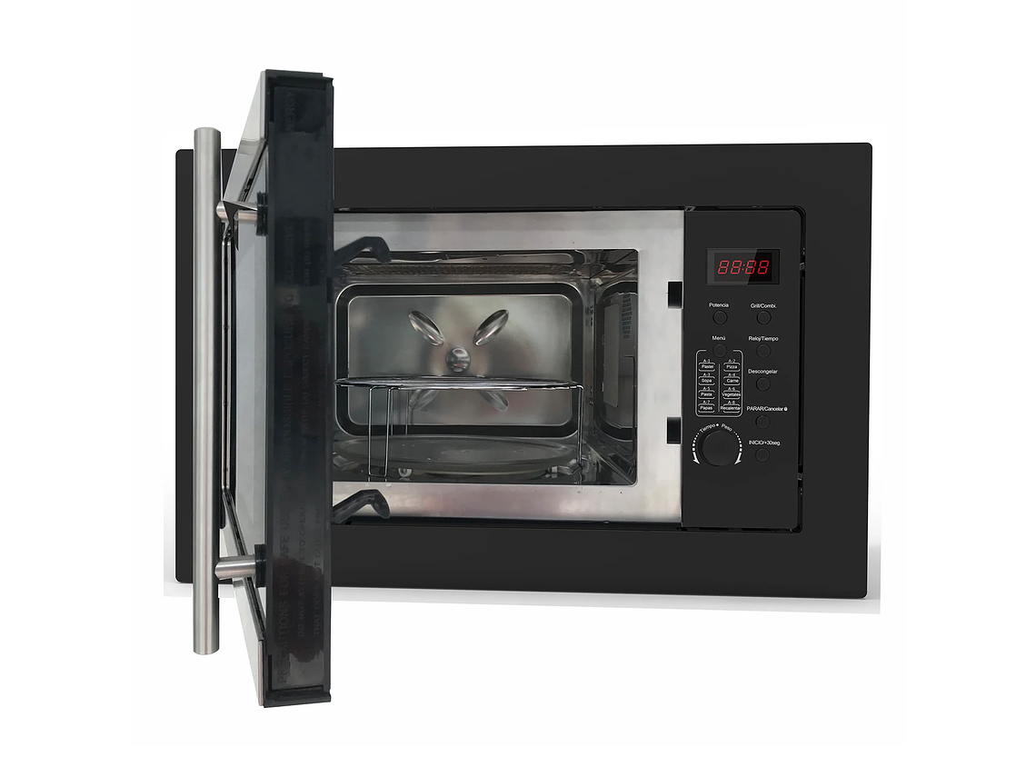 MICROONDAS EMPOTRADO GRÖNER BLACK GRILL 25L 2