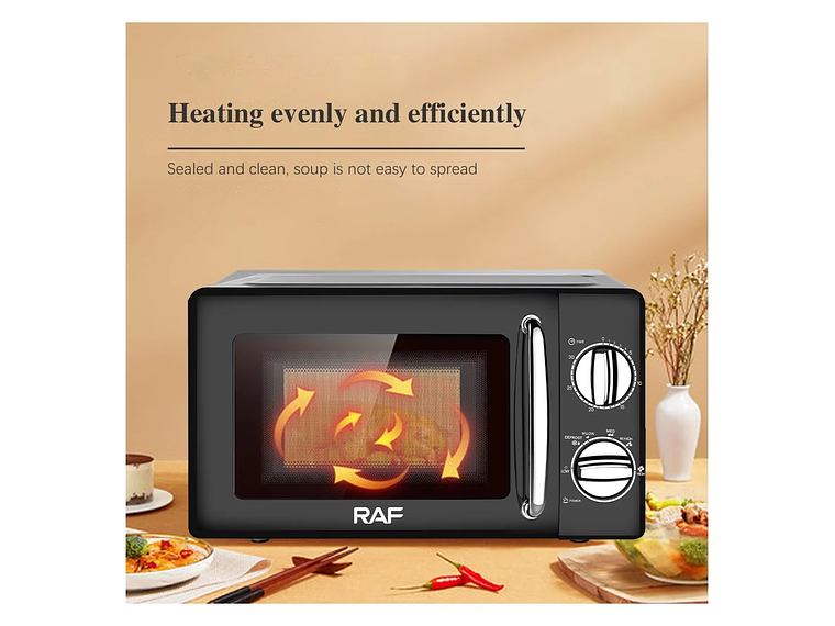 HORNO MICROONDAS MULTIFUNCIONAL 800W 20L 3