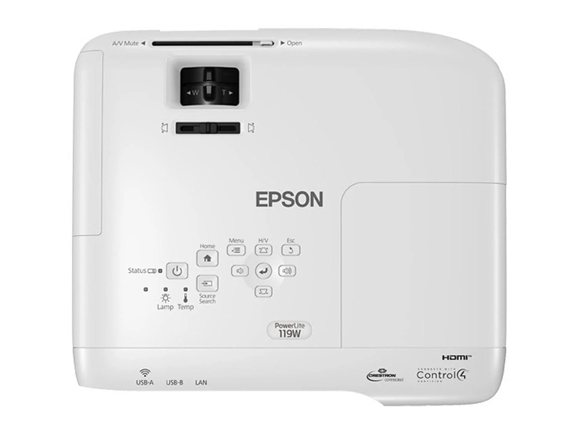 PROYECTOR EPSON POWERLITE 119W 4000 LÚMENES WXGA BLANCO 3
