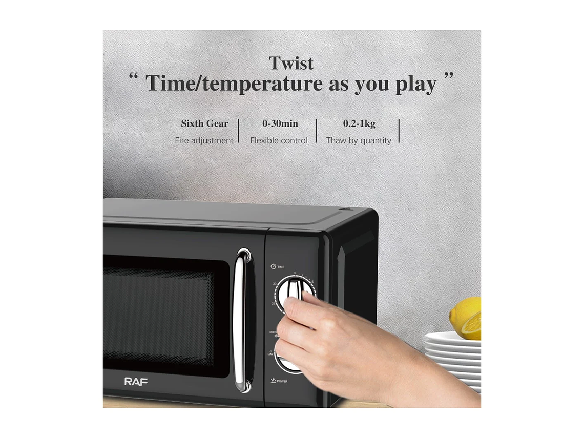 HORNO MICROONDAS MULTIFUNCIONAL 800W 20L 5