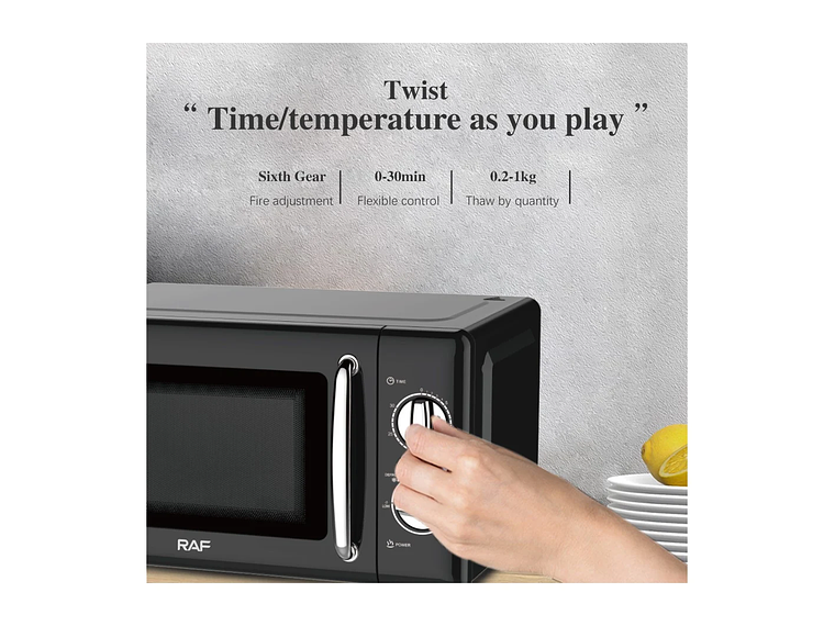 HORNO MICROONDAS MULTIFUNCIONAL 800W 20L 5