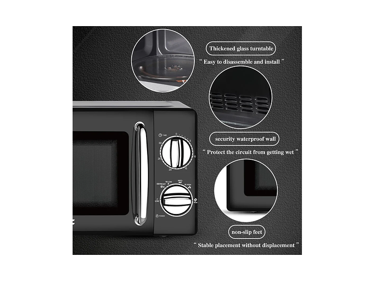 HORNO MICROONDAS MULTIFUNCIONAL 800W 20L 6