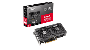 TARJETA DE VIDEO ASUS DUAL RADEON RX 7600 EVO OC EDITION, 8GB GDDR6, 128-BIT, PCI-E 4.0