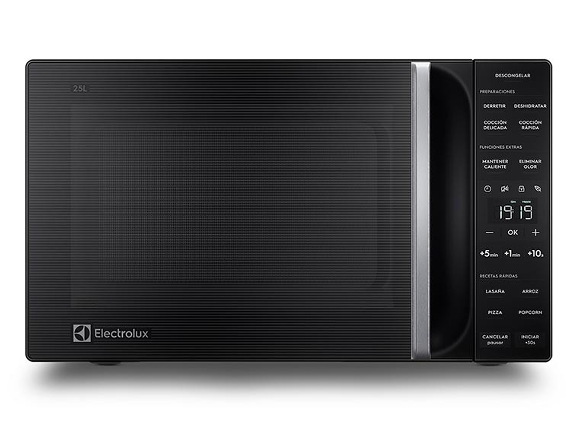 MICROONDAS ELECTROLUX 25 L ME25N DIGITAL NEGRO PLATO GIRATORIO 1