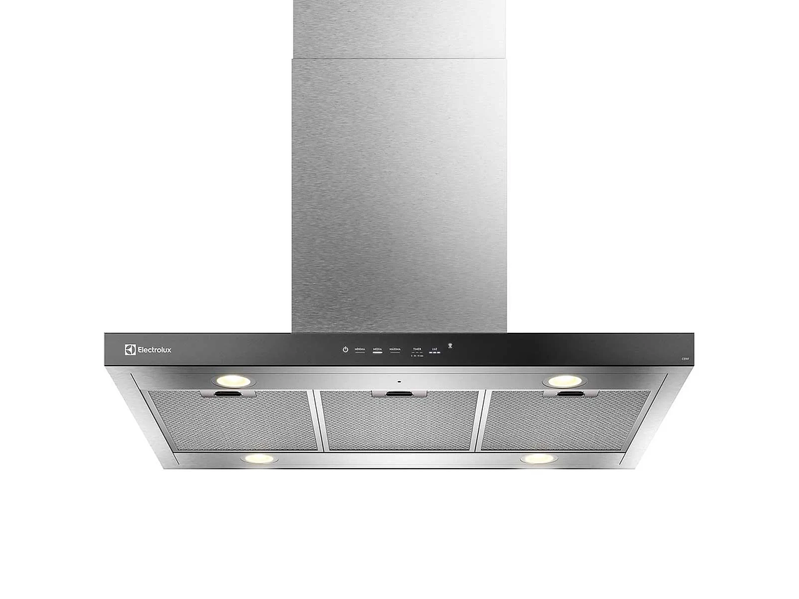 CAMPANA COCINA DECORATIVA ELECTROLUX ISLA 90CM TIMER CE9IF 1