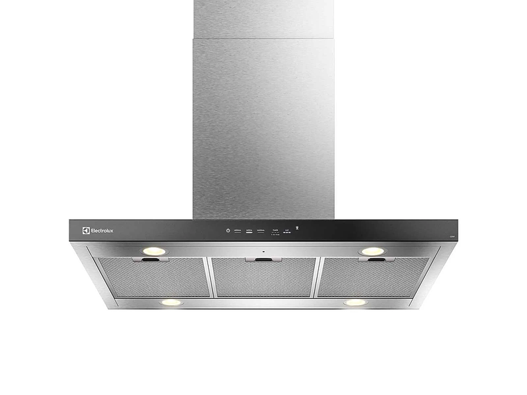 CAMPANA COCINA DECORATIVA ELECTROLUX ISLA 90CM TIMER CE9IF 1