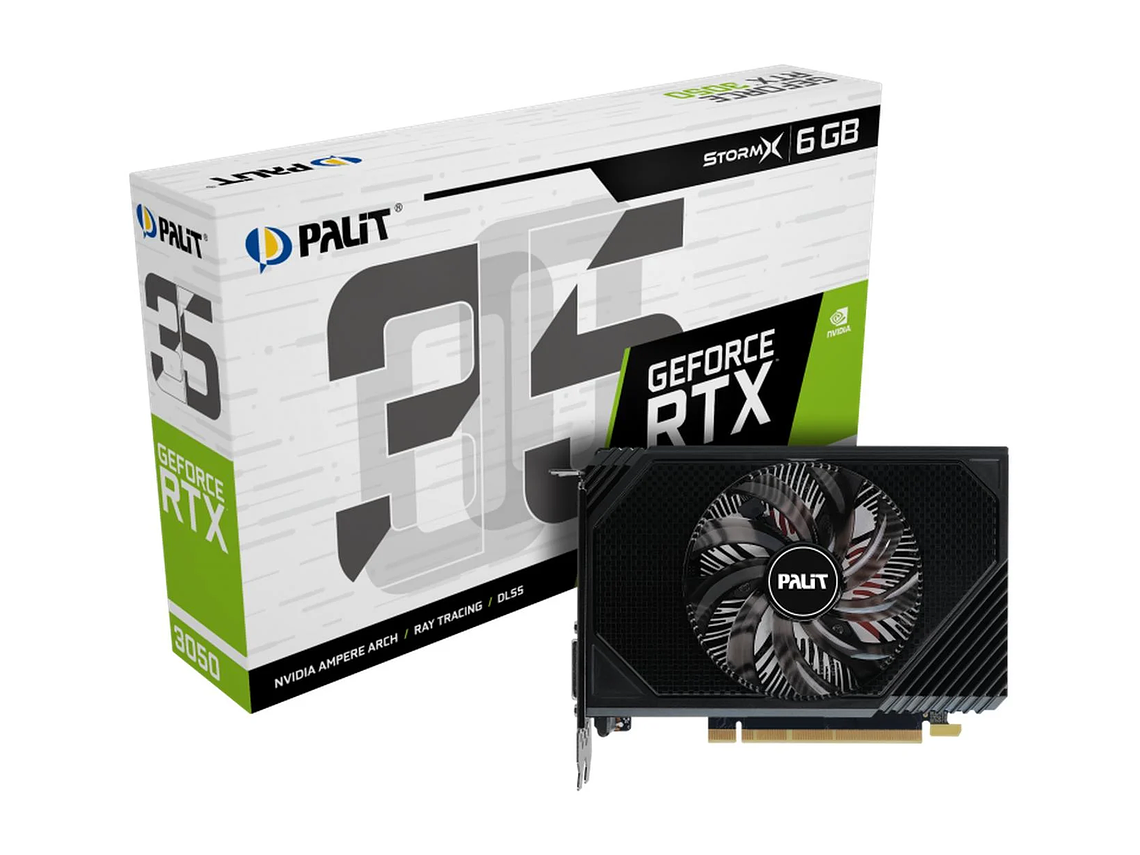 TARJETA GRÁFICA NVIDIA STORMX PALIT RTX3050 6GB GDDR6 1