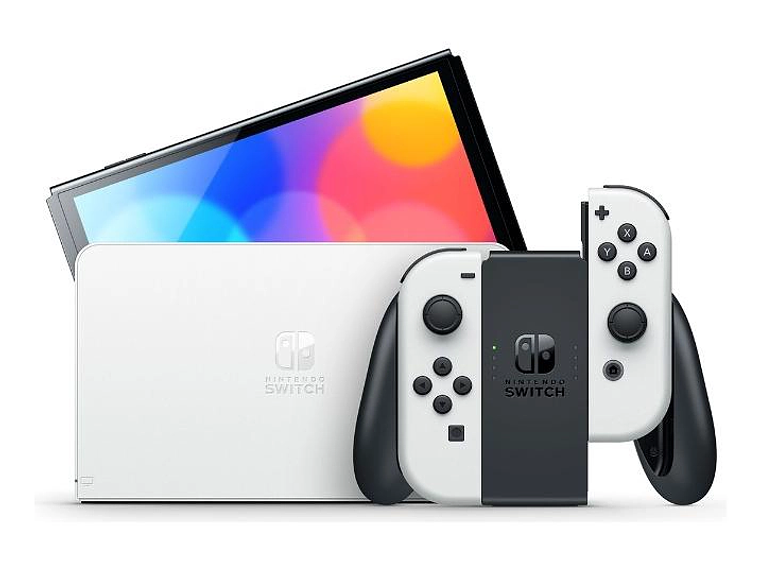 CONSOLA NINTENDO SWITCH OLED BLANCA CON MARIO KART 8 DELUXE 1