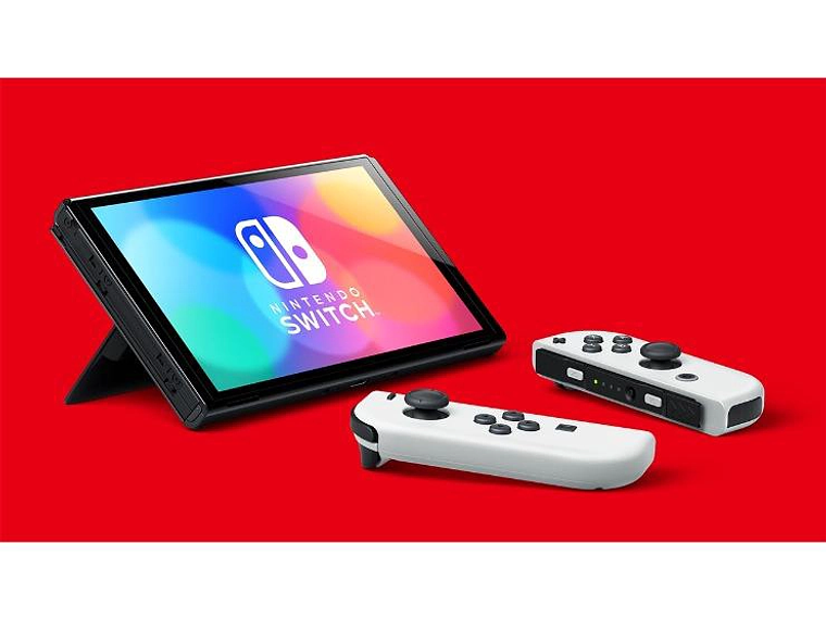 CONSOLA NINTENDO SWITCH OLED BLANCA CON MARIO KART 8 DELUXE 2