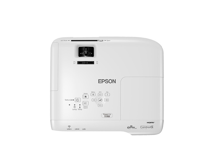 PROYECTOR EPSON POWERLITE 119W 4.000 LÚMENES 3LCD WXGA CON DIAL HDMI 3