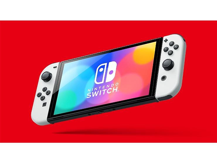 CONSOLA NINTENDO SWITCH OLED BLANCA CON MARIO KART 8 DELUXE 3