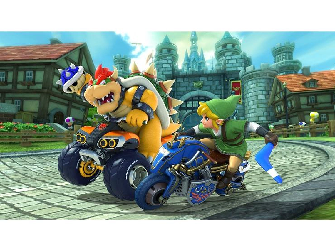 CONSOLA NINTENDO SWITCH OLED BLANCA CON MARIO KART 8 DELUXE 5