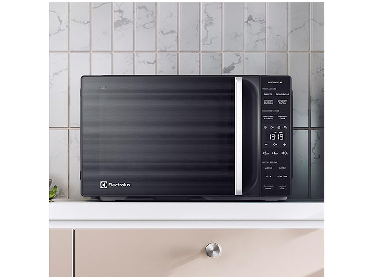MICROONDAS ELECTROLUX 25 L ME25N DIGITAL NEGRO PLATO GIRATORIO 7