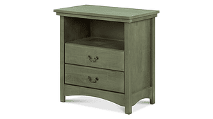 VELADOR CIC INDO MADERA 2 CAJONES OLIVA