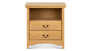 VELADOR CIC INDO MADERA 2 CAJONES MOSTAZA