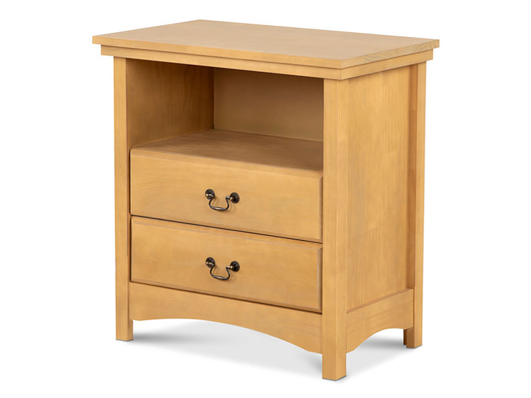 VELADOR CIC INDO MADERA 2 CAJONES MOSTAZA 2