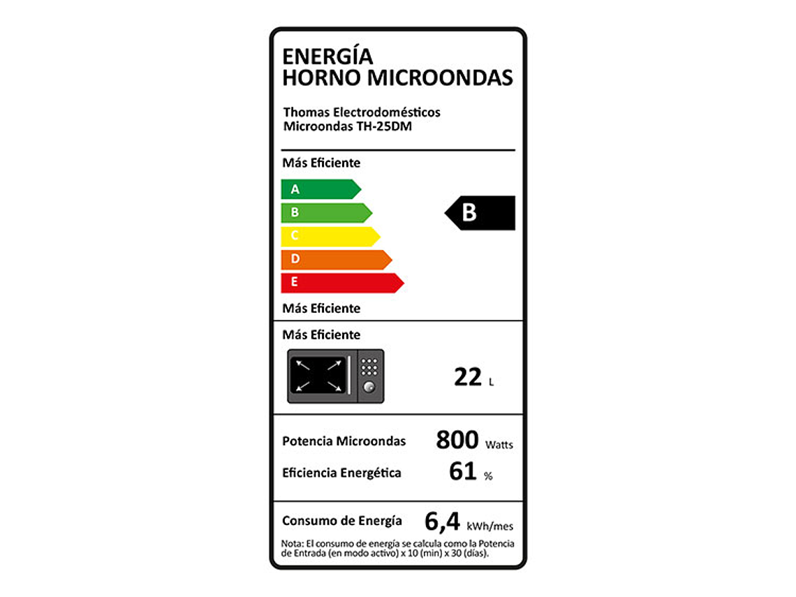 MICROONDAS THOMAS TH-25DM 7