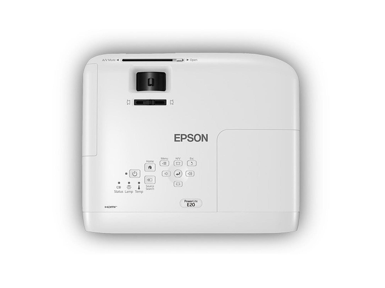 PROYECTOR EPSON POWERLITE E20 3400 LÚMENES XGA BLANCO 4