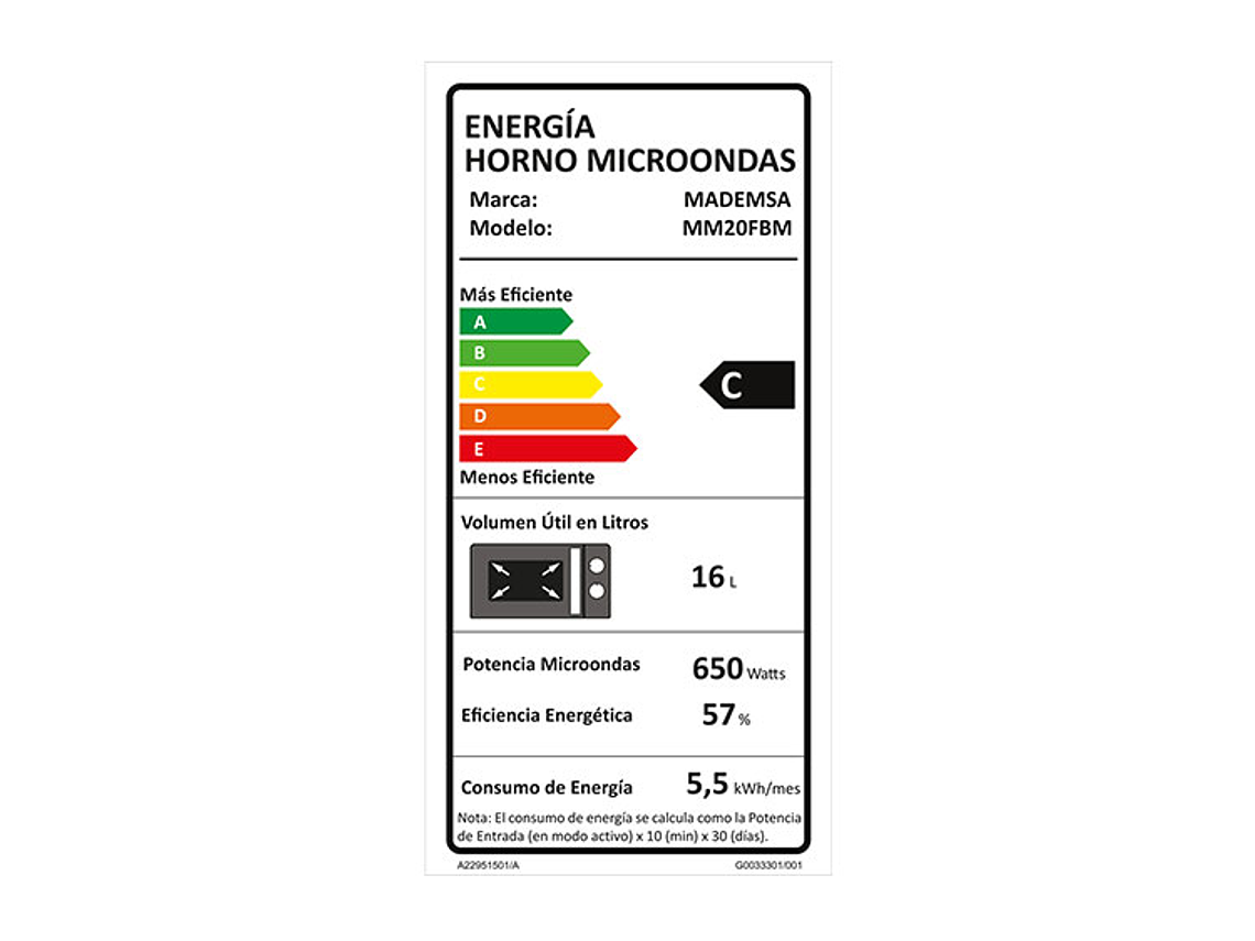 MICROONDAS MADEMSA 20 L MM20FBM MANUAL PLATO GIRATORIO 8