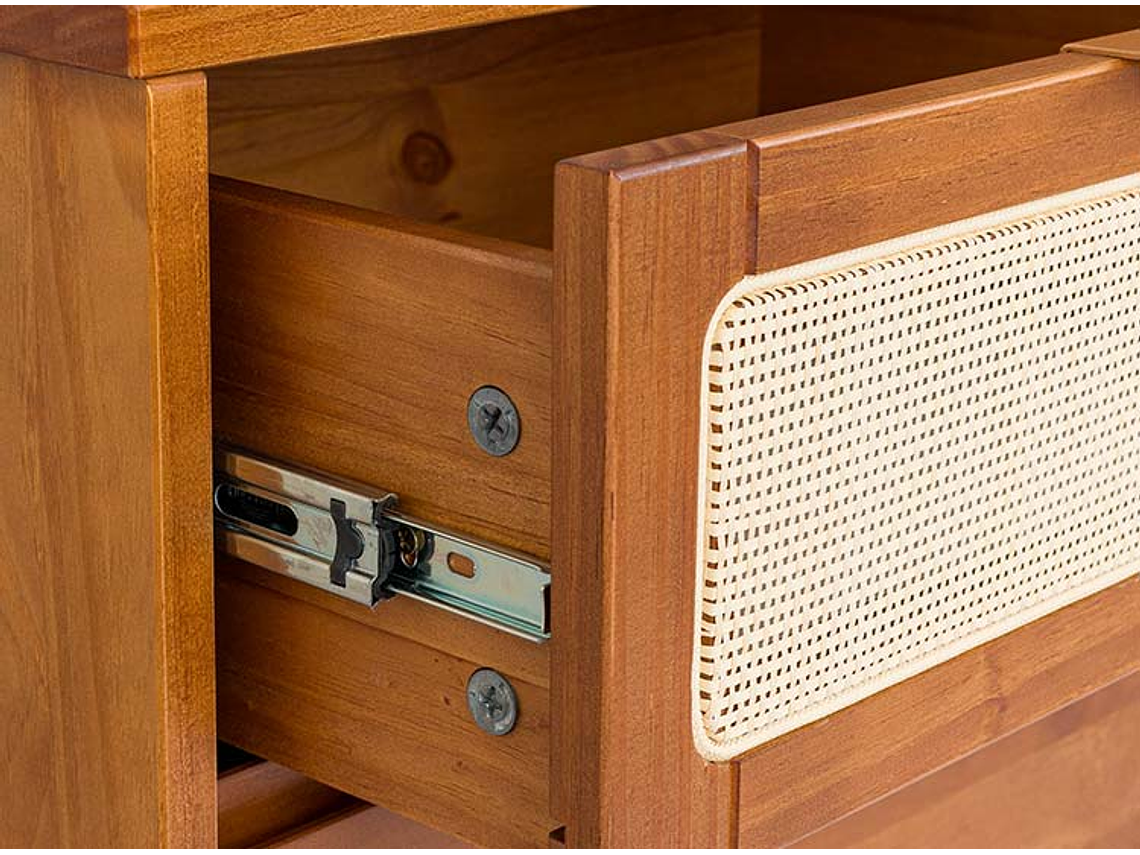 VELADOR MAISON LINETT VIENA 2 CAJONES CAFÉ CLARO 6