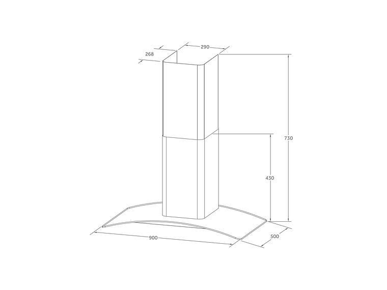 CAMPANA DECORATIVA GRÖNER BLACK TOUCH 90CM 4